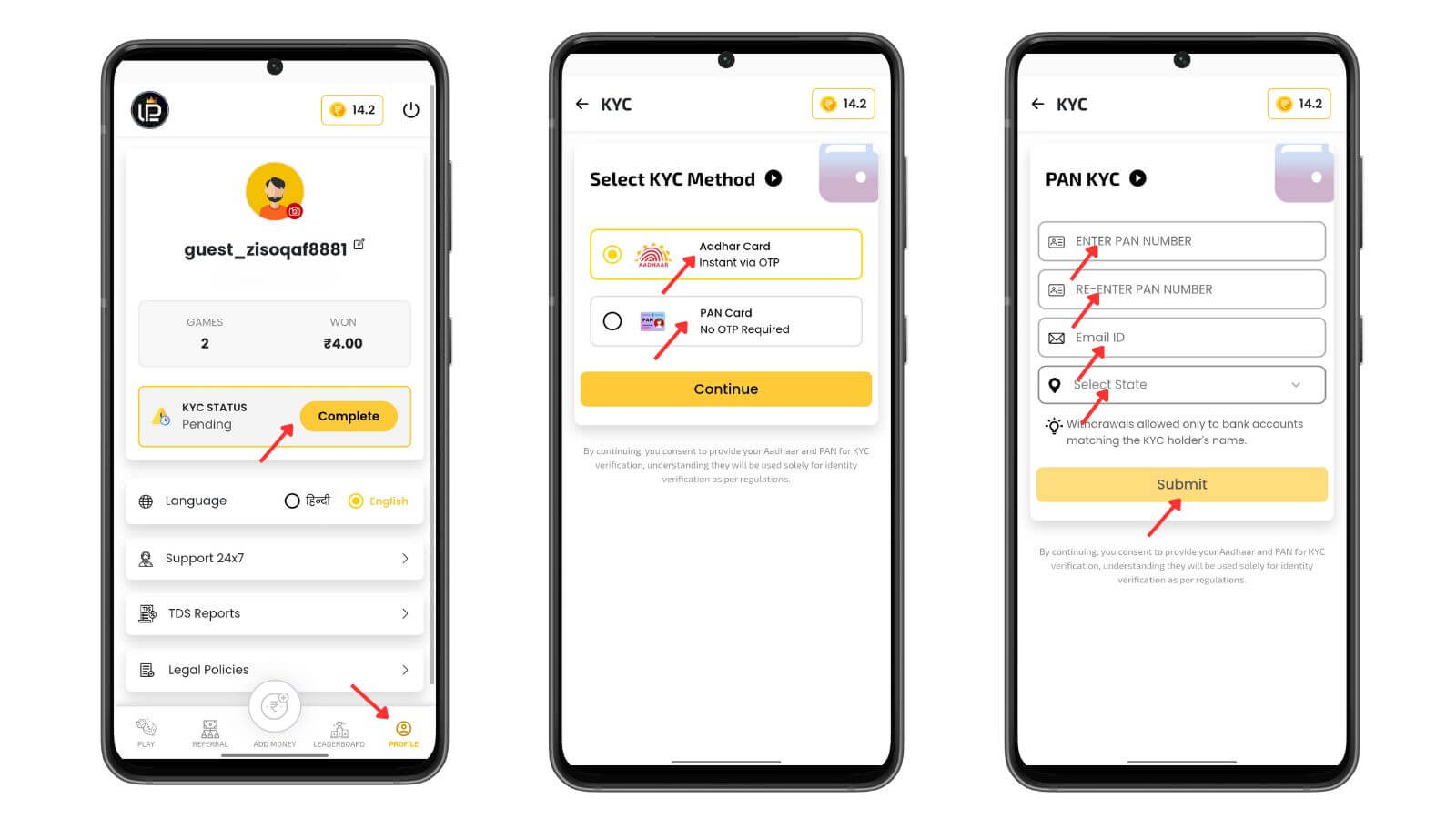 Step 2: KYC Verification Process